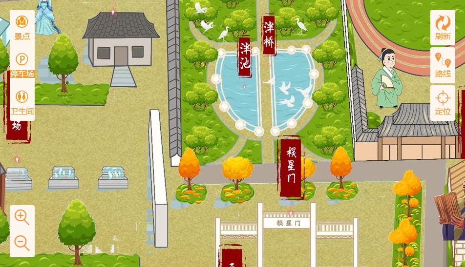 蔡甸手绘地图景区语音讲解导览系统：智慧景区建设的基石