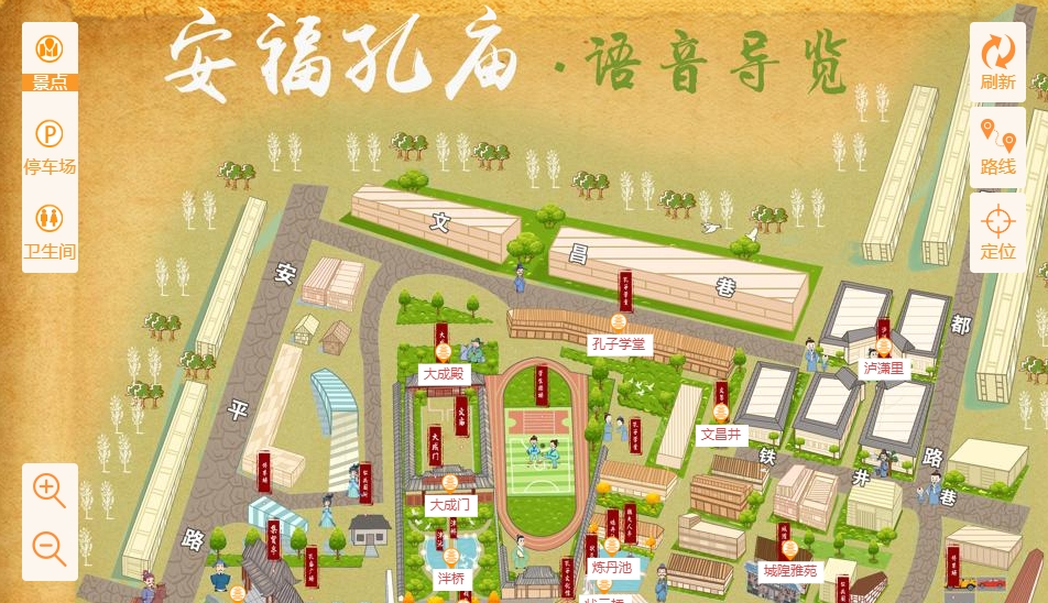 蔡甸手绘地图：智慧景区智能化服务的延伸